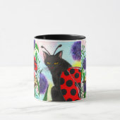 Tasse féerique d'art d'imaginaire de chat de (Centre)