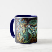 Tasse féerique de sauge blanche faisant face à (Devant gauche)