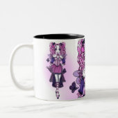 Tasse féerique rose d'art de "Maegan" Valentine (Gauche)
