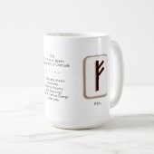 Tasse Fehu RuneStone 425 ml (Devant droit)