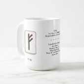 Tasse Fehu RuneStone 425 ml (Devant gauche)