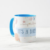 Tasse Félicitations C'est un Bébé Garçon (Devant gauche)
