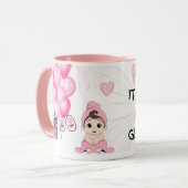 Tasse Félicitations C'est une Bébé Fille (Devant gauche)
