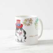 tasse : Felix courageux, le chat, sur 4 juillet (Devant droit)
