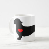 Tasse femelle d'amoureux de teckel (Devant gauche)