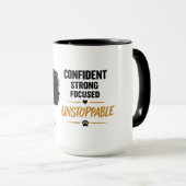 Tasse Femme Inarrêtable / Cadeau d'autonomisation  (Devant droit)