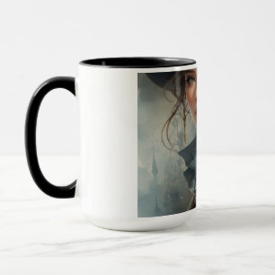 Tasse Femme Portrait Vintage - Café Fille Victorie