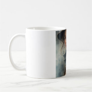 Tasse Femme Portrait Vintage - Café Fille Victorie