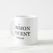 Tasse fendue de logo de Podcast commun de descente (Devant gauche)