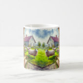 Tasse Ferme de moutons avec chien border collie (Centre)