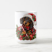 Tasse festive de Noël pour teckel (Centre)