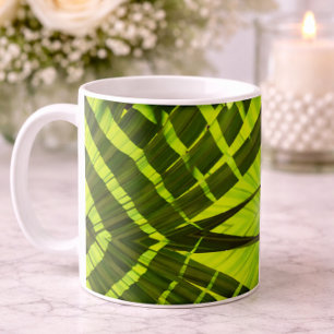 Tasse Feuille Verte Tropicale Style Inspiré de la