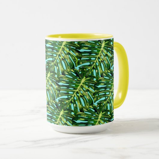 Tasse Feuilles de Monstera - Verdure (Devant droit)
