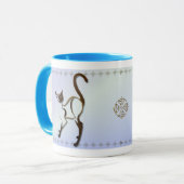 Tasse fière de chat siamois (Devant gauche)