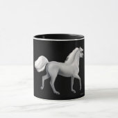 Tasse fière de chevaux blancs (Centre)