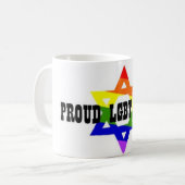 Tasse fière de juif de LGBT (Devant gauche)