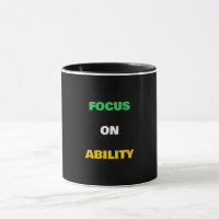 Tasse Fierté Handicap Texte Personnalisable Capaci