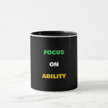 Tasse Fierté Handicap Texte Personnalisable Capaci