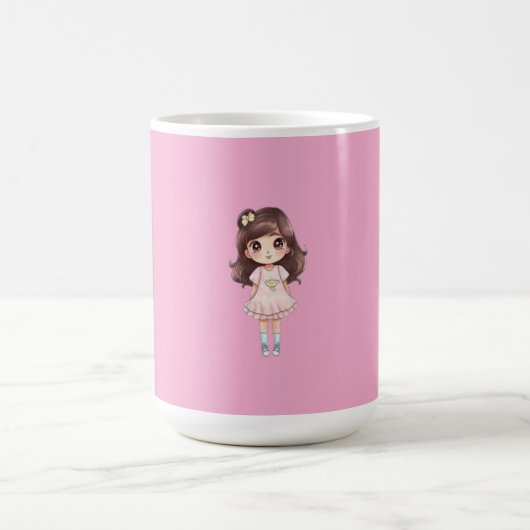 Tasse Fille Chibi Kawaii Mignonne (Centre)