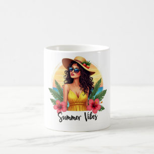Tasse Fille de Mode Vibe Été Tropical
