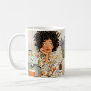 Tasse Fille Matin Café Cosy – Art IA