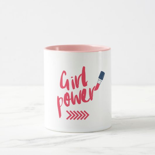 Tasse Fille Puissante Rose Gras (Centre)