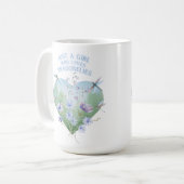 Tasse Fille qui aime les libellules (Devant gauche)