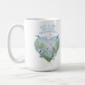 Tasse Fille qui aime les libellules (Gauche)