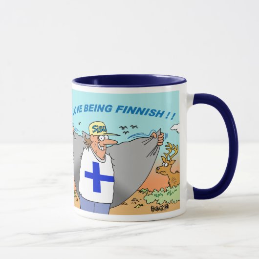 TASSE FINLANDAISE DE SUOMI %PIPE% SUOMALAINEN (Droite)
