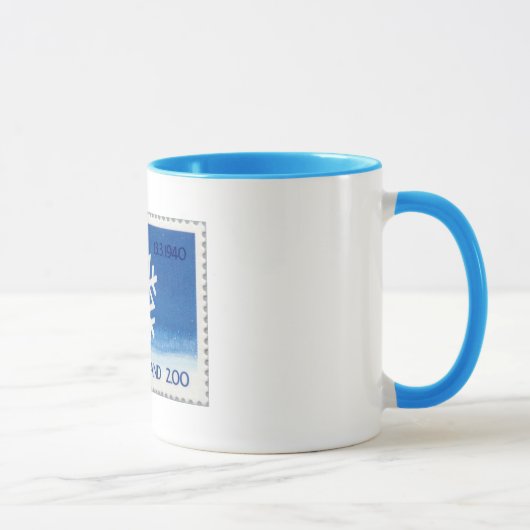 Tasse finlandaise de timbre de flocon de neige (Droite)
