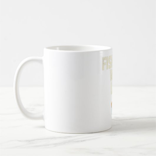 Tasse Fish More Work Less | PNW Mountain Tee (Gauche)