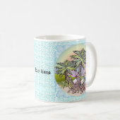 Tasse Flamant du coucher de soleil de plage (Devant droit)