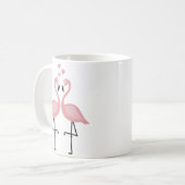 Tasse Flamants Roses en amour (Devant gauche)
