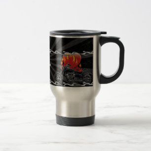 Tasse flamboyante de cycliste d'amour