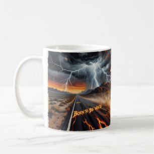 Tasse Flaming Desert Rider Né pour être sauvage