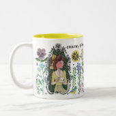 Tasse Fleur Animal de Champ Féminin | Mug (Gauche)