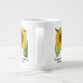 Tasse Fleur cadeau de la grande coupe Jumbo (Dos)
