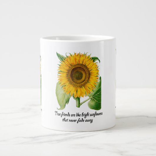 Tasse Fleur cadeau de la grande coupe Jumbo (Devant)