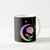 Tasse Fleur Celeste Rose Croissant Pastel Lune (Devant droit)