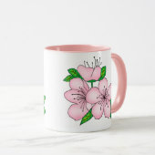 Tasse - Fleur de cerisier rose (Devant droit)