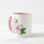 Tasse - Fleur de cerisier rose (Devant gauche)