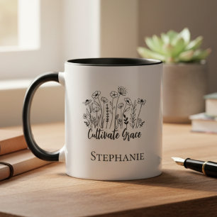 Tasse Fleur de Fleur Sauvage – Cadeau Signifiant p
