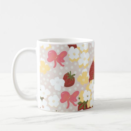 Tasse Fleur de Fraisier Sauvage (Gauche)