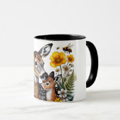 Tasse Fleur de la mère cerf et faon (Devant droit)