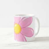 Tasse Fleur de Marguerite Rose (Devant droit)