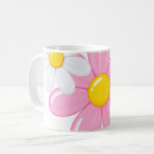 Tasse Fleur de Marguerite Rose (Devant gauche)