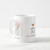 Tasse Fleur de Naissance d'Avril (Devant gauche)