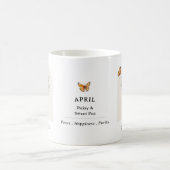Tasse Fleur de Naissance d'Avril (Centre)