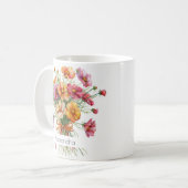 Tasse Fleur de Naissance d'Octobre | Soucis (Devant gauche)