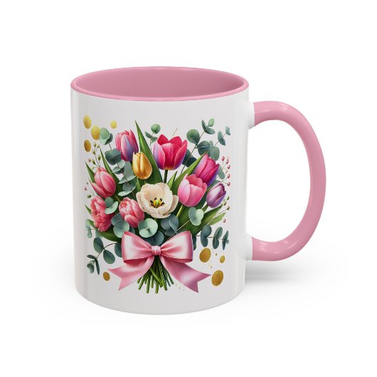 Tasse Fleur de Tulipe Cadeau Coupe Fleur de Printe